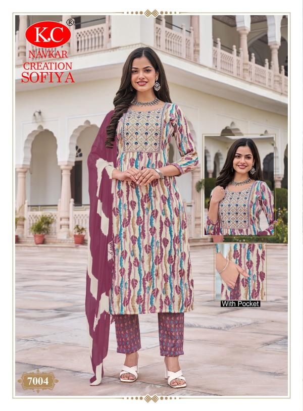 Kc Sofiya Vol 7 Capsule Printed Kurti bottom With Dupatta Collection